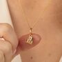 18ct Gold Abc Building Block Stack Charm Necklace, thumbnail 1 of 6