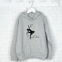 Ballerina With Stars Personalised Dance Hoodie, thumbnail 3 of 7