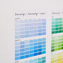 Paint Chip Colour Swatch Wall Planner 2026, thumbnail 7 of 12