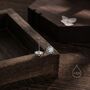 White Opal Thorn Claw Stud Earrings, thumbnail 6 of 11