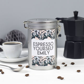Personalised Coffee Gift In Tin, 5 of 6