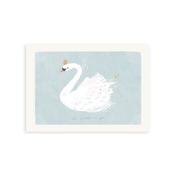 The Wonder Of You Swan Art Print For Children, 4 of 4