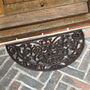 Ornate Semi Circular Cast Iron Doormat, thumbnail 5 of 6