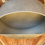 Silver Zinc Hanging Round Wall Planter 35cm Garden Pot, thumbnail 5 of 9