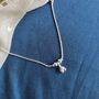 925 Silver Heart Dangle Boho Thin Payal Anklet, thumbnail 5 of 5