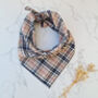 Barkberry Plaid Dog Celebration Bandana, thumbnail 3 of 4