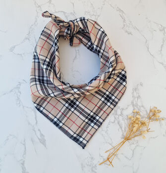 Barkberry Plaid Dog Celebration Bandana, 3 of 4