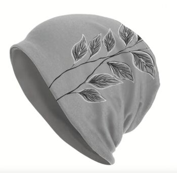 Soft Chemo Headwear Beanie Hat Bandana Cream Florals, 5 of 12