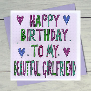 Personalised Girlfriend Birthday Book Card, 2 of 6