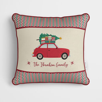 Personalised Christmas Car Cushion, 2 of 7