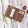 Pride Brown Leather Trifold Wallet Purse Rfid, thumbnail 3 of 6
