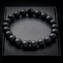 Men's 10mm Black Onyx Bead Bracelet 'Black Bead', thumbnail 1 of 9