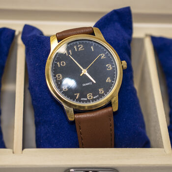 'Daddy's Time Is Special Time' Personalised Watch Box, 3 of 6