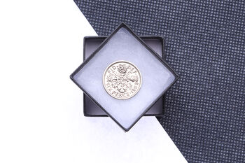 1966 60th Birthday Lucky Boxed Polished Sixpence, 2 of 2