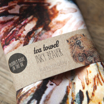 Inky Beaver Tea Towel, 2 of 11