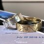 Custom Star Map Wedding Rings, thumbnail 11 of 12