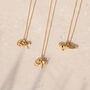 Lionness And Cub Gold Plated Necklace, thumbnail 9 of 10