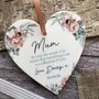 Parent, Mother Of The Bride Personalised Keepsake Heart, thumbnail 1 of 3