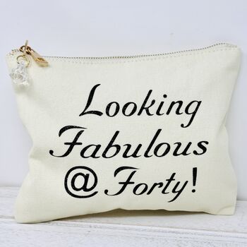 40th Birthday Cream Bag, 2 of 5