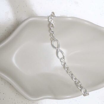 Sterling Silver Infinity Bracelet, 7 of 9