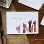 Pack Of Six Thank You Cards, thumbnail 2 of 5