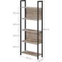 Five Tier Storage Shelf Bookshelf Shelvings Unit Rack, thumbnail 7 of 8