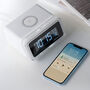 Digital Speaker Clock With Wireless Charging, thumbnail 4 of 6