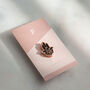 Hamsa Yoga Pin Badge And Mini Print Gift Set, thumbnail 6 of 6