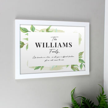 Personalised Framed Family Name Print, 3 of 4