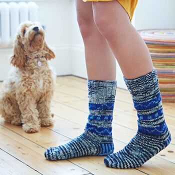 Fair Trade Hand Knitted Nepalese Woollen Slipper Socks, 6 of 12