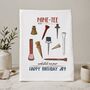 Personalised Nine Tee Tea Towel 90th Birthday Gift For Golfers, thumbnail 2 of 9