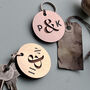 Couples Ampersand Pair Of Keyrings, thumbnail 6 of 6