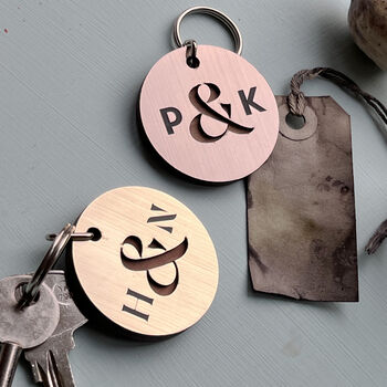 Couples Ampersand Pair Of Keyrings, 6 of 6