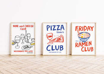 Club Food Art Print | Dining And Kitchen Decor, 4 of 6