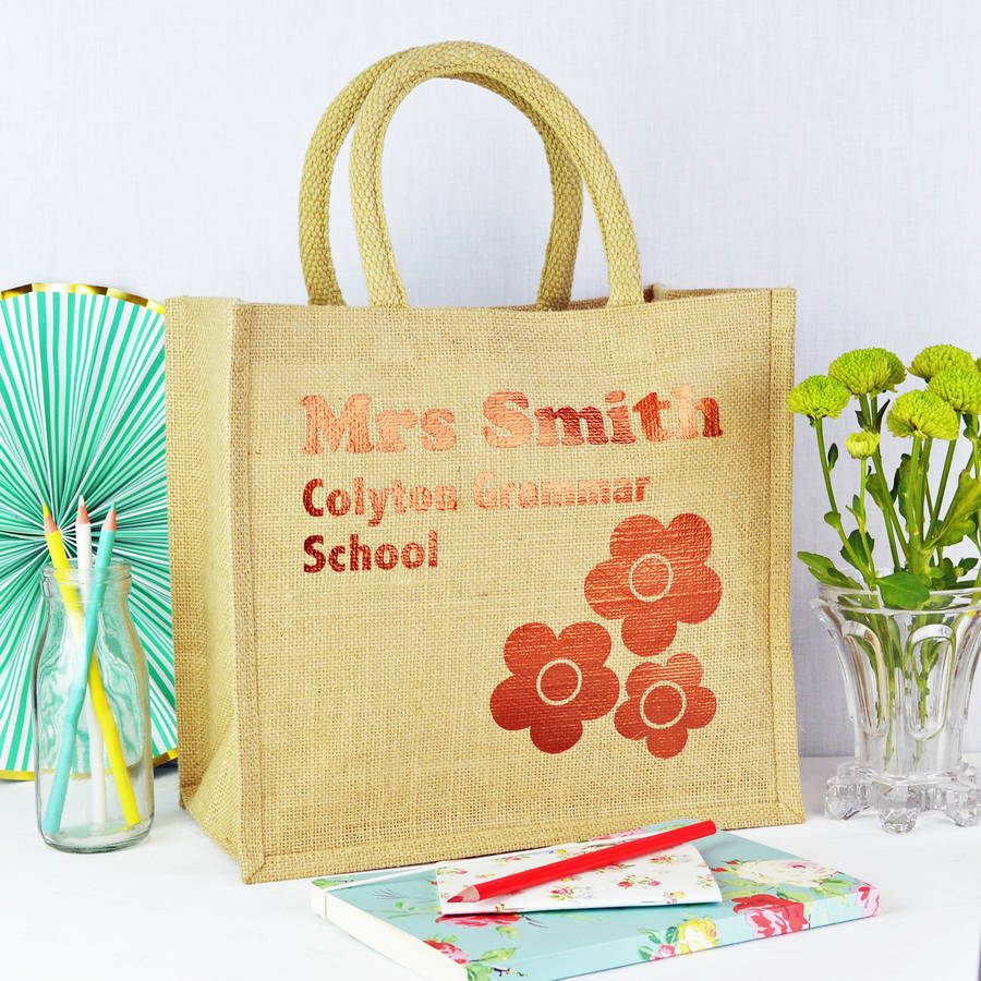 personalised teacher school bag by andrea fays | notonthehighstreet.com