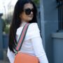 Green, Blue And Orange Stripe Bag Strap | Extra Long Crossbody Replacement Bag Strap, thumbnail 2 of 4