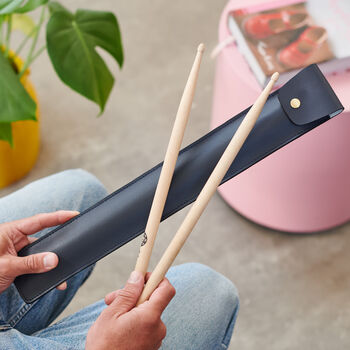Personalised Leather Drum Stick Holder, 4 of 5