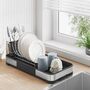 Compact Dish Drying Rack Steel Dish Drainer, thumbnail 1 of 7