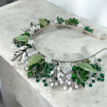 Botanical Fairytale Bridal Crown, 5 of 7