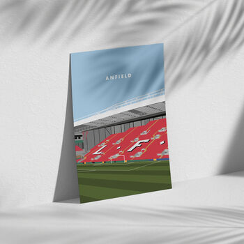 The Kop Anfield Stadium Liverpool Football Print, 3 of 4