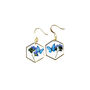 Forget Me Not And Butterfly Earrings, thumbnail 3 of 3