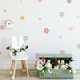 Whimsy Pastel Daisy Fabric Wall Stickers, thumbnail 1 of 6
