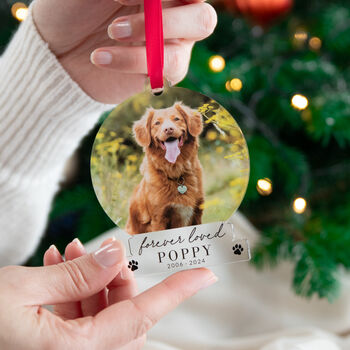 Memorial Personalised Dog Bauble Christmas Ornament, 5 of 6