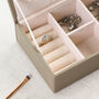 Personalised Taupe Bridesmaid Jewellery Box Gift, thumbnail 6 of 11