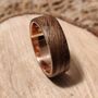 Copper And European Walnut Ring, thumbnail 1 of 7