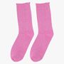 Women's Glitter Socks Hot Pink, thumbnail 1 of 4