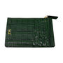 Personalised Zip Card Holder Croc Leather, thumbnail 10 of 12
