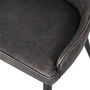 Vintage Grey Faux Leather Dining Chair, thumbnail 2 of 2