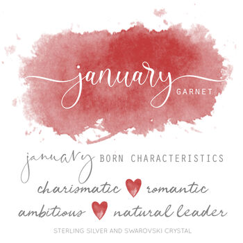 January Birthstone Bracelet Garnet, 3 of 6
