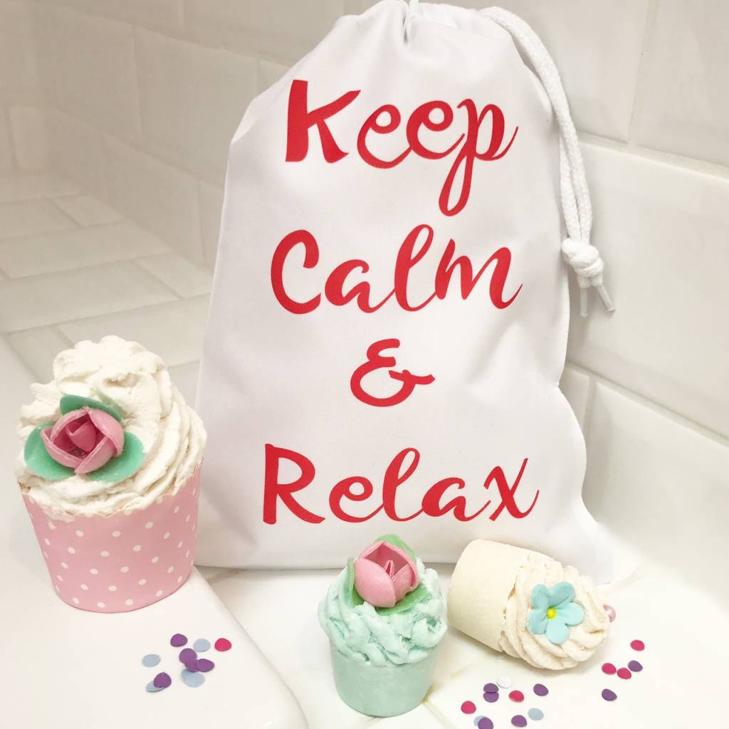 keep calm bath bomb gift set by pink pineapple home & gifts